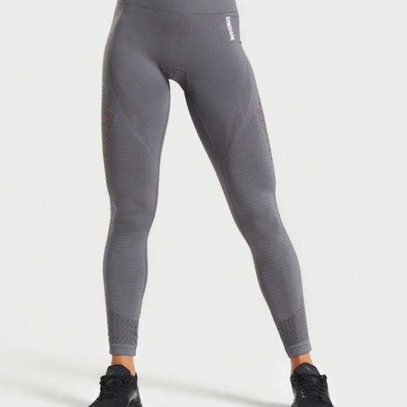 SOLD Smokey Grey Gymshark Energy+Seamless Leggings - Picture 1 of 5
